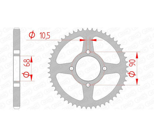 Couronne AFAM acier standard 10205 - 428 - 1074328001