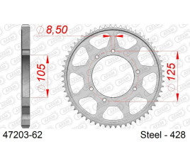 Couronne AFAM acier standard 47203 - 428 - 1096617001