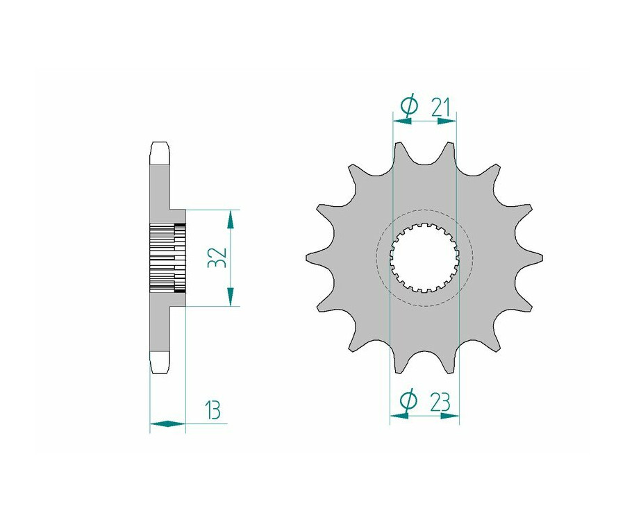 Pignon AFAM acier standard 21311 - 428