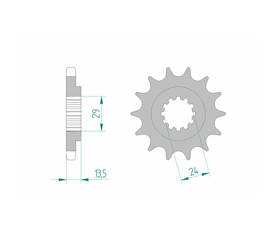 Pignon AFAM acier standard 24900 - 530