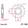 Pignon JT SPROCKETS acier anti-bruit 1586 - 525