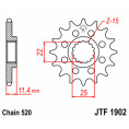 Pignon JT SPROCKETS acier standard 1902 - 520