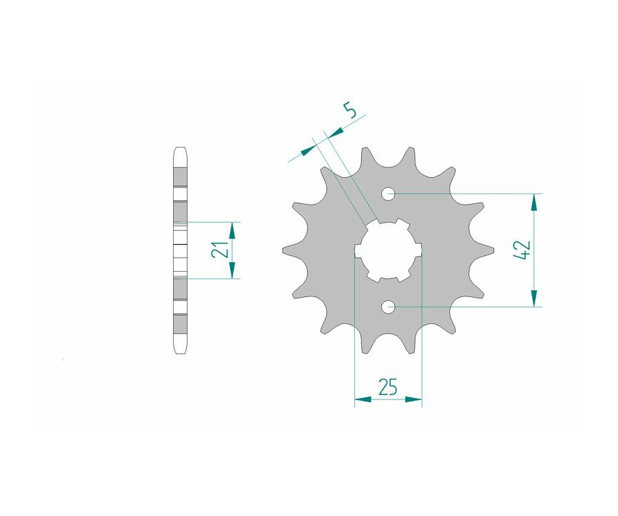 Pignon AFAM acier standard 21301 - 520