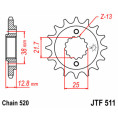 Pignon JT SPROCKETS acier standard 511 - 520