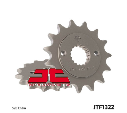 Pignon JT SPROCKETS acier standard 1322 - 520 - 1077227001