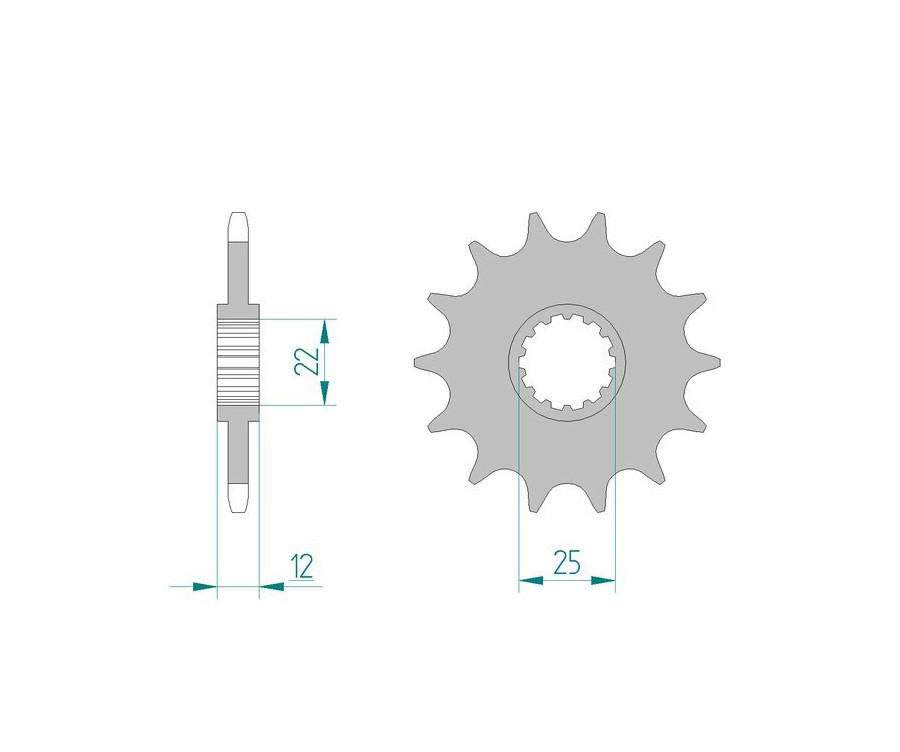 Pignon AFAM acier standard 94313 - 520