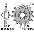 Pignon PBR acier standard 2275 - 520