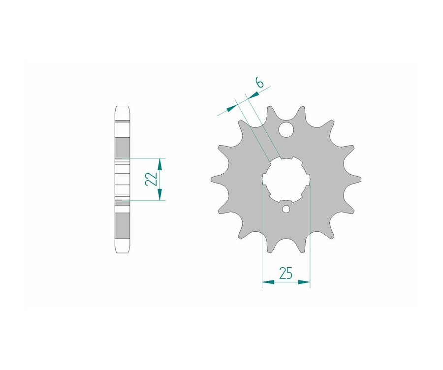 Pignon AFAM acier standard 24401 - 530