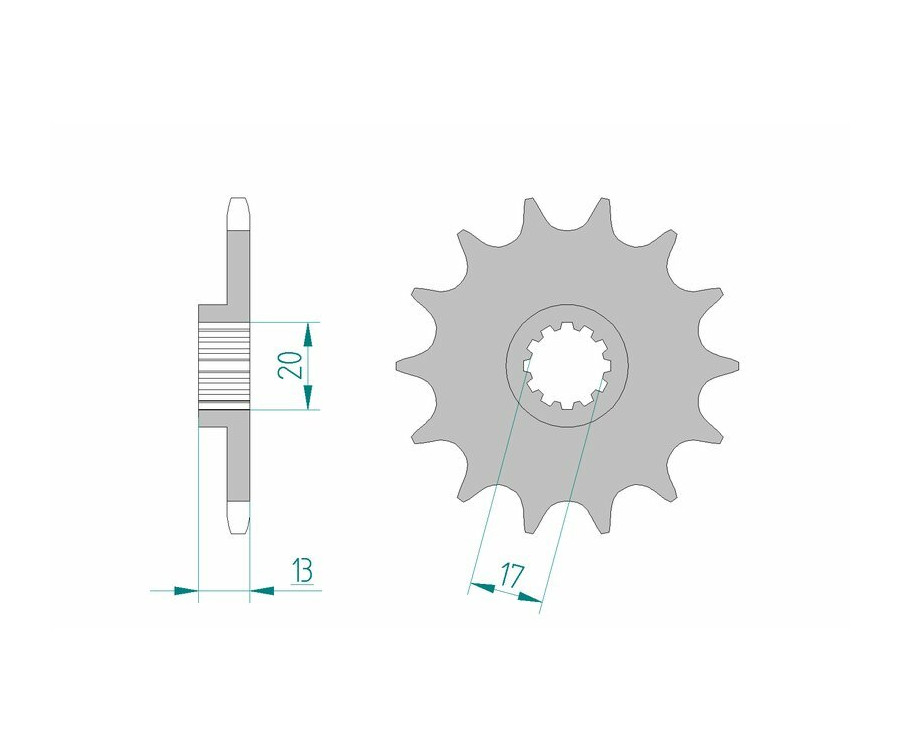 Pignon AFAM acier standard 94215 - 520