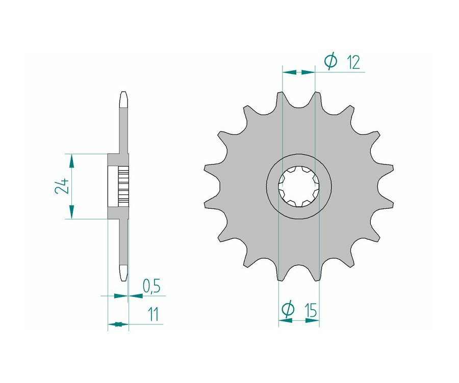 Pignon AFAM acier standard 94100 - 415