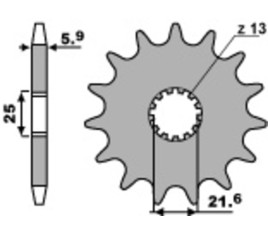 Pignon PBR acier anti-bruit 565 - 520