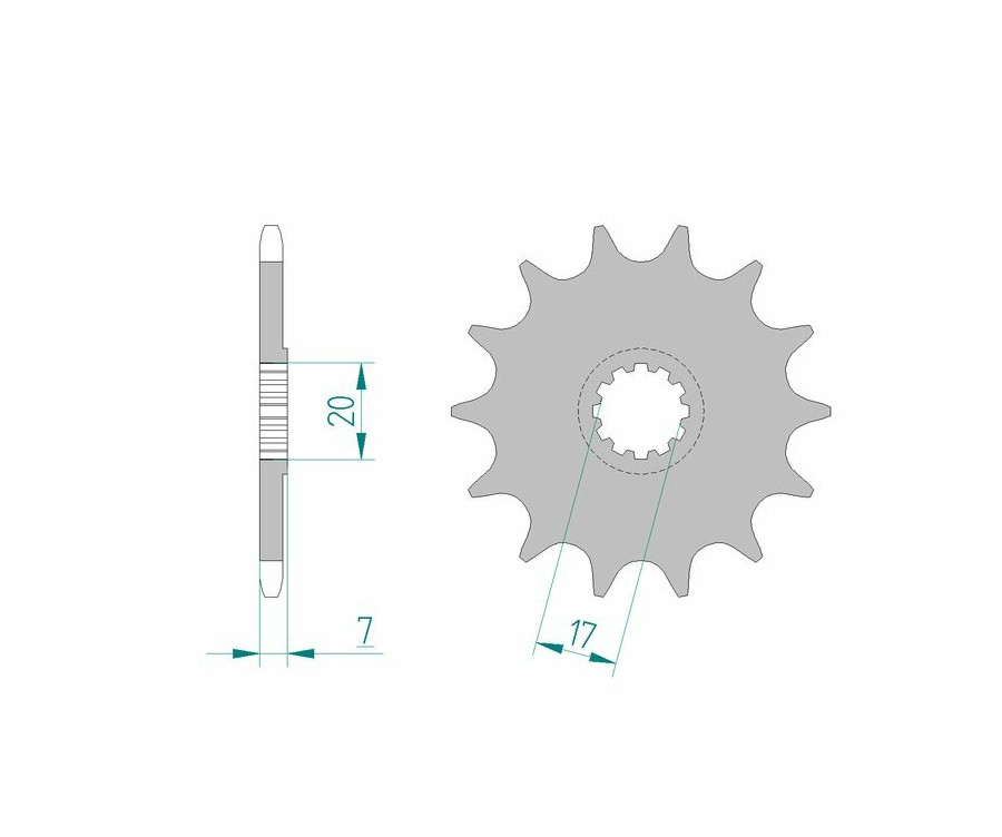 Pignon AFAM acier standard 94109 - 420