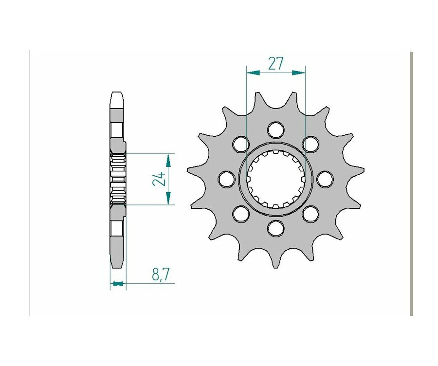 Pignon AFAM acier standard 22901 - 525