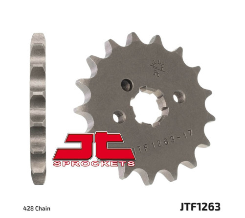 Pignon JT SPROCKETS acier standard 1263 - 428 - 1077215004