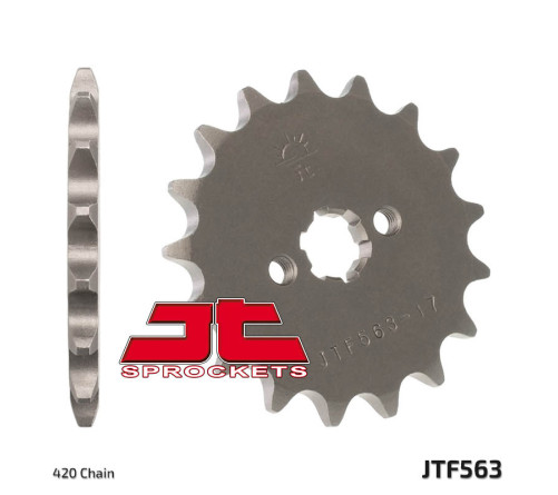 Pignon JT SPROCKETS acier standard 563 - 420 - 1077435001