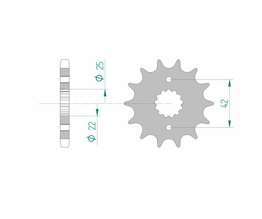 Pignon AFAM acier standard 24500 - 530