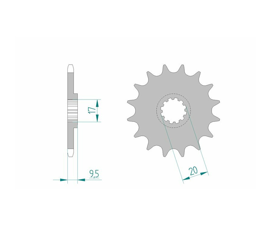 Pignon AFAM acier standard 94120 - 420