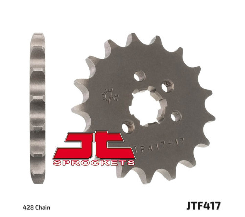 Pignon JT SPROCKETS acier standard 417 - 428 - 1077374004