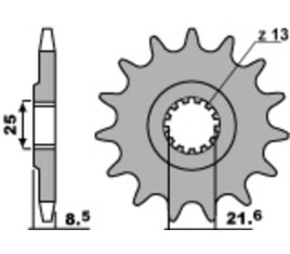 Pignon PBR acier standard 2137 - 525