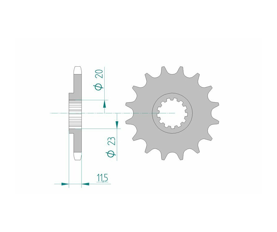 Pignon AFAM acier standard 22201 - 428