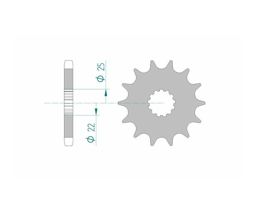 Pignon AFAM acier standard 28400 - 530