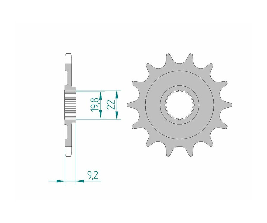 Pignon AFAM acier anti-boue 24305 - 520