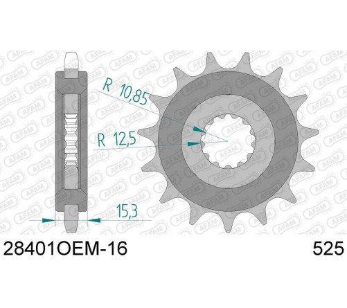 Pignon AFAM acier anti-buit 28401 - 525