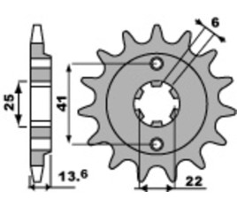 Pignon PBR acier standard 293 - 525 - 1077661002