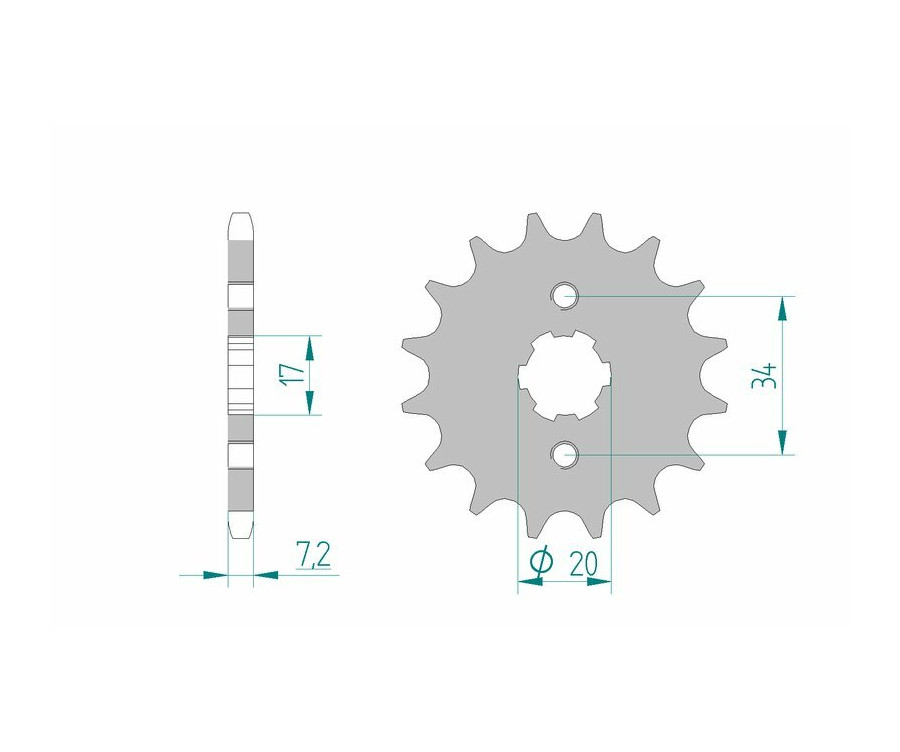 Pignon AFAM acier standard 20209 - 428