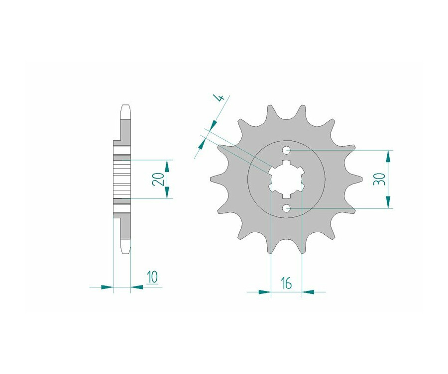 Pignon AFAM acier standard 46203 - 520