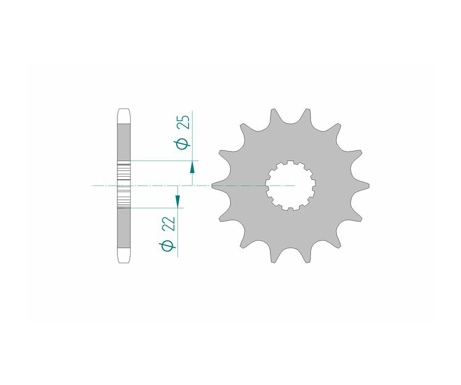 Pignon AFAM acier standard 28401 - 525