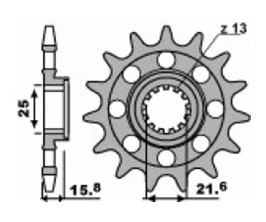 Pignon PBR acier standard 2093M - 520