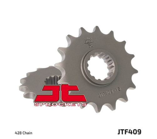 Pignon JT SPROCKETS acier standard 409 - 428 - 1077369001