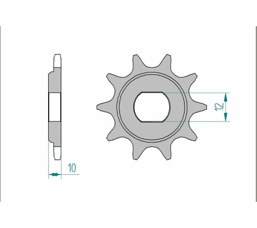 Pignon AFAM acier standard 94122 - 415