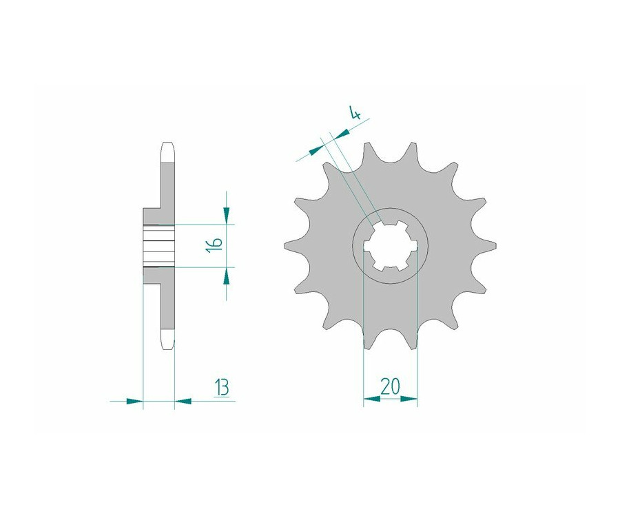 Pignon AFAM acier standard 94214 - 520