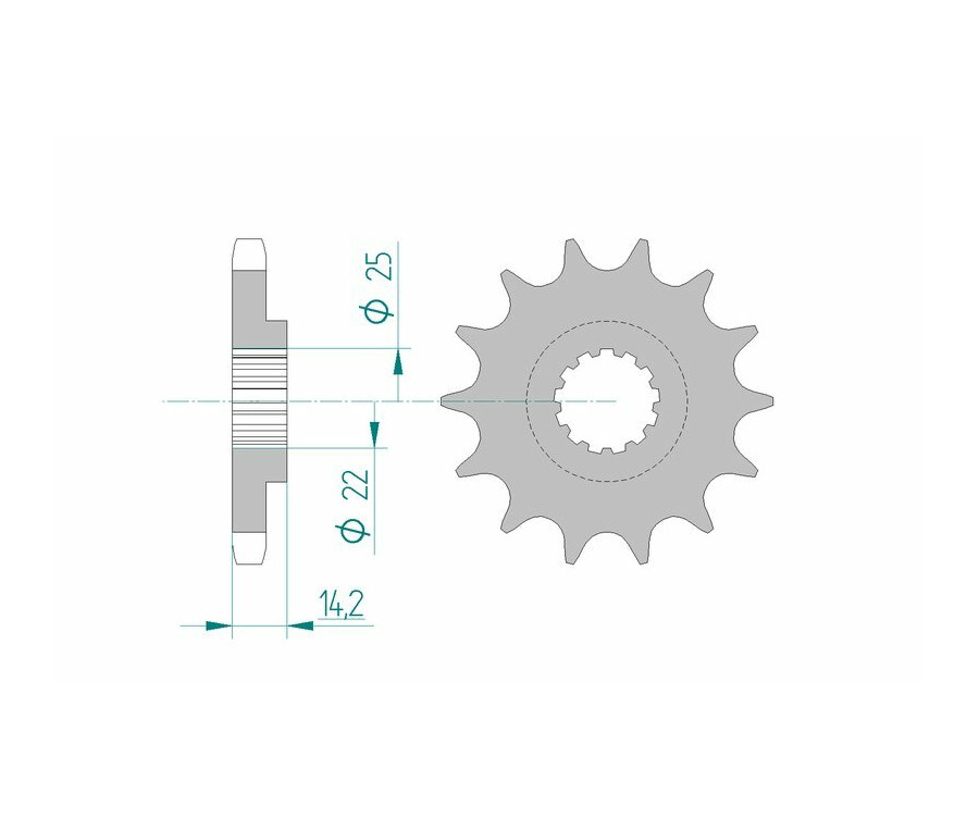 Pignon AFAM acier standard 22601 - 630