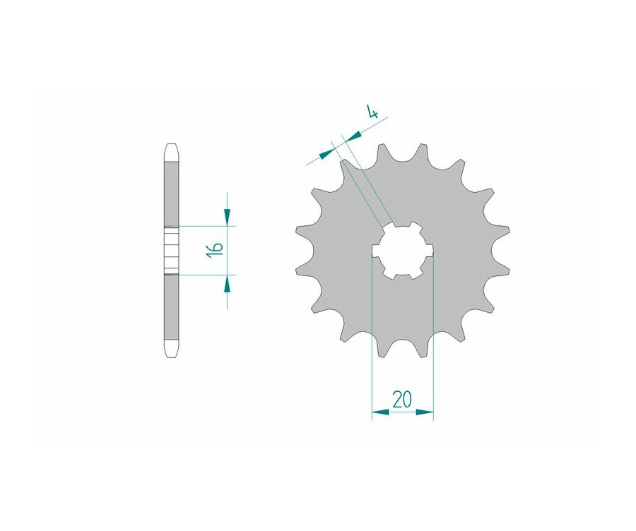 Pignon AFAM acier standard 30100 - 420