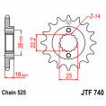 Pignon JT SPROCKETS acier standard 740 - 525