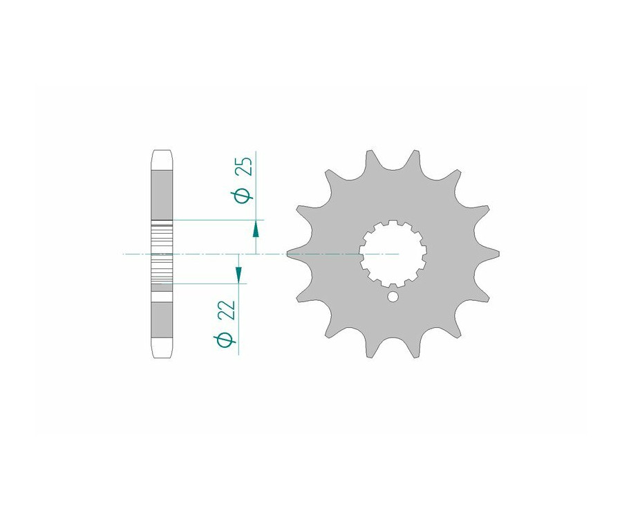 Pignon AFAM acier standard 24504 - 530