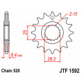 Pignon JT SPROCKETS acier standard 1592 - 520