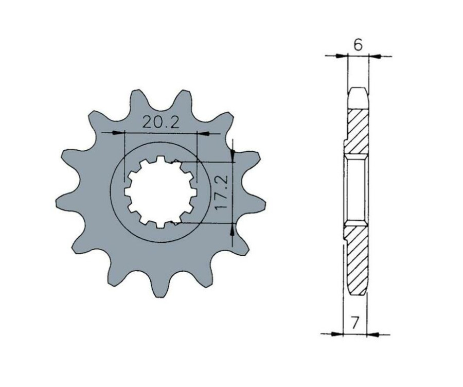 Pignon TECNIUM acier standard 1120 - 420