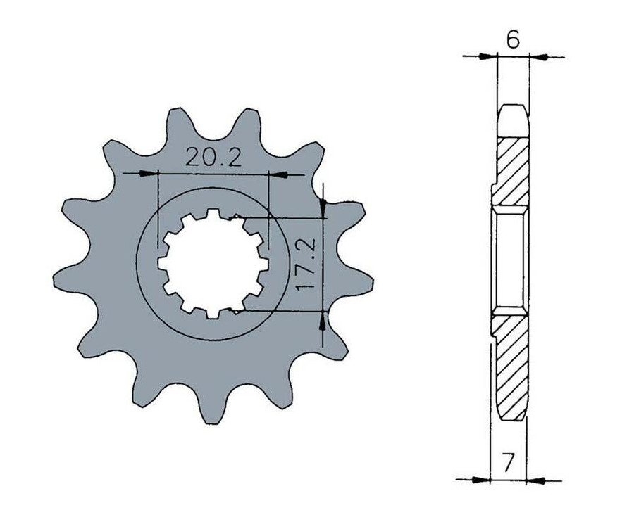 Pignon TECNIUM acier standard 1120 - 420