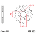 Pignon JT SPROCKETS acier anti-bruit 423 - 530