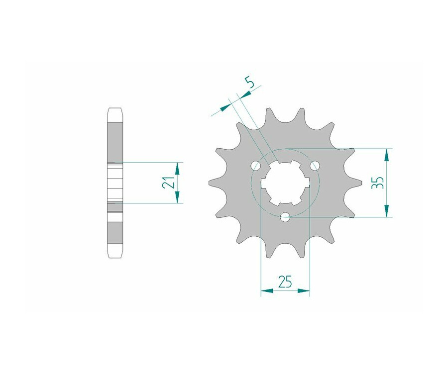 Pignon AFAM acier standard 22502 - 530