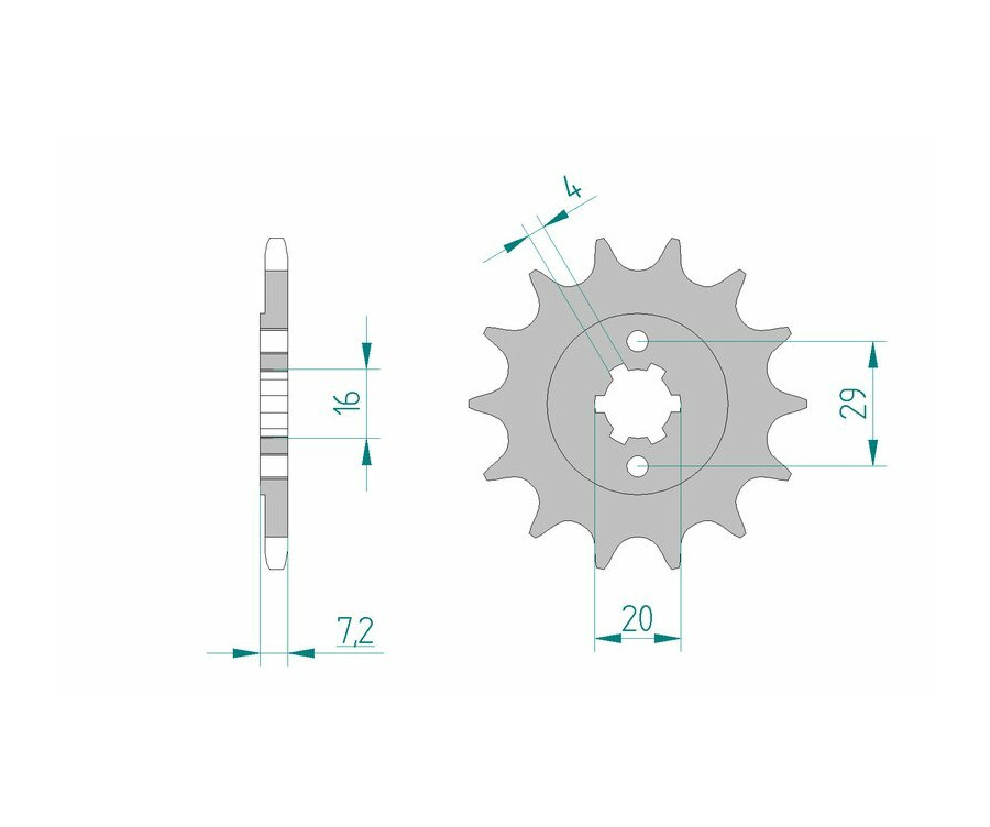 Pignon AFAM acier standard 22305 - 520