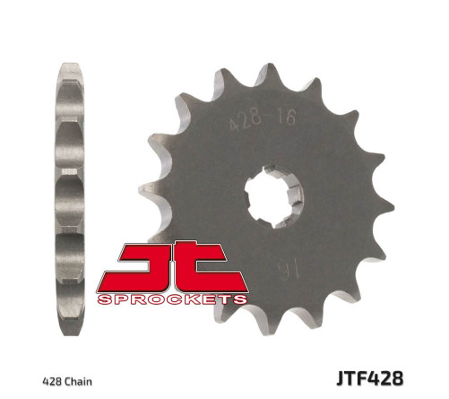 Pignon JT SPROCKETS acier standard 428 - 428 - 1077386002