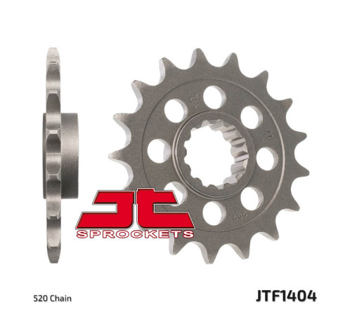 Pignon JT SPROCKETS acier standard 1404 - 520 - 1077244002