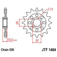 Pignon JT SPROCKETS acier standard 1404 - 520