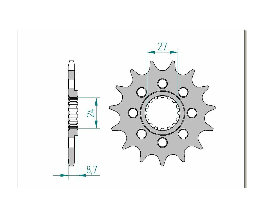 Pignon AFAM acier standard 22902 - 520