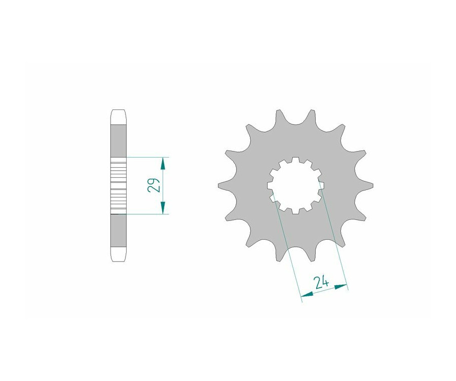 Pignon AFAM acier standard 24601 - 530